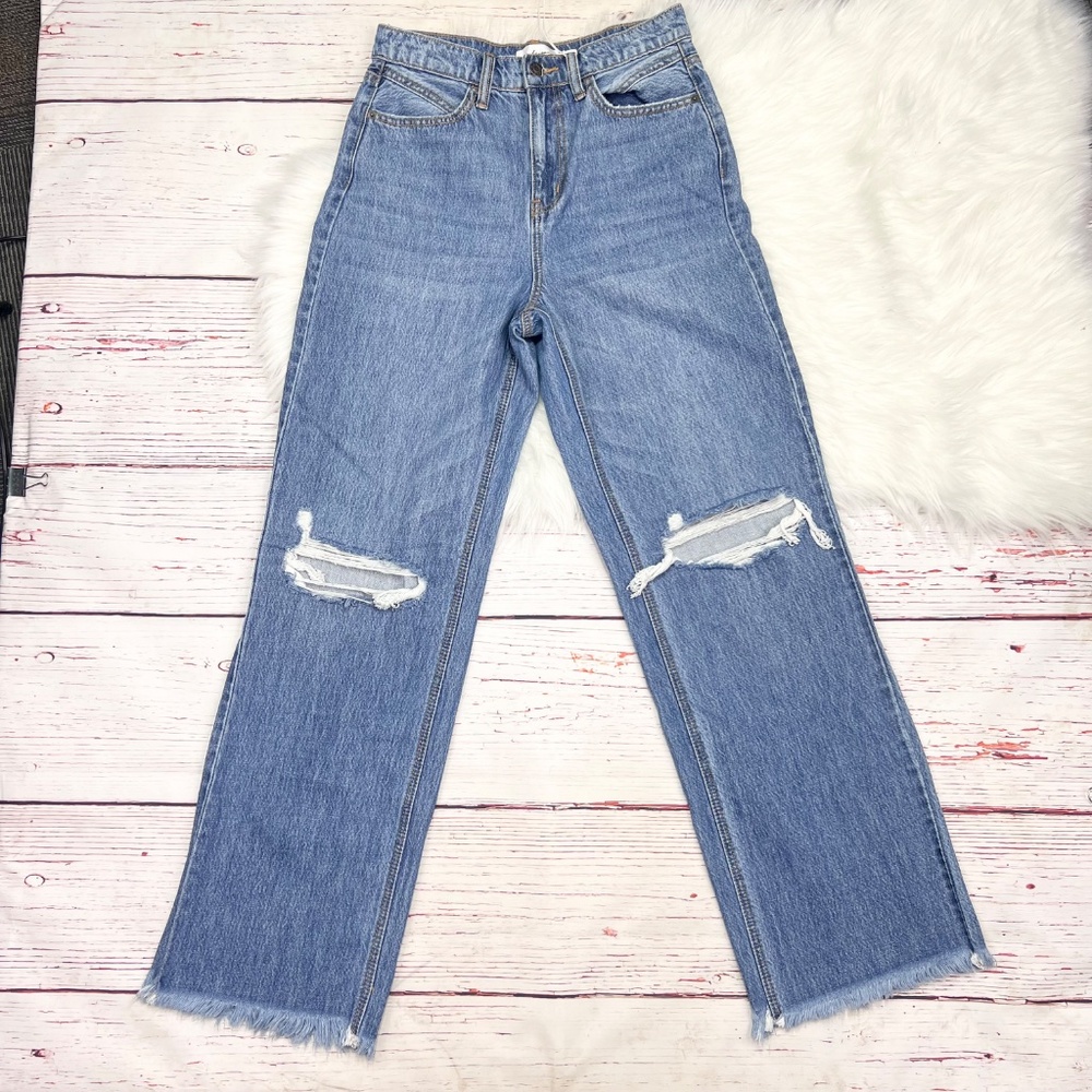 Carly Jean Los Angeles High Rise Blue Jeans